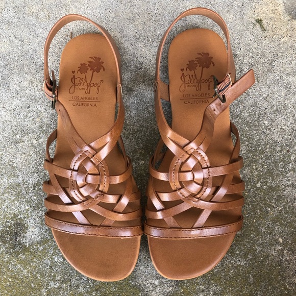 jellypop brown sandals